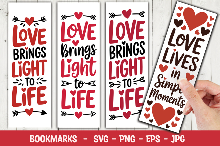 Love Brings Light Bookmark svg png