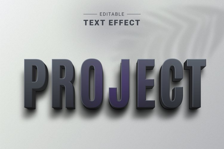 Editable Text Effect for Illustrator. Vector Graphic styles example image 1