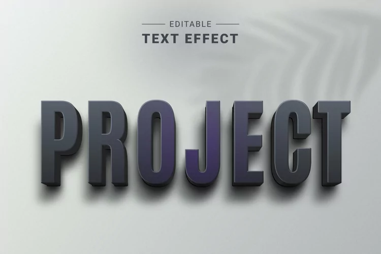 Editable Text Effect for Illustrator. Vector Graphic styles