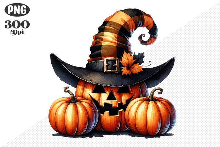 Halloween Pumpkins Sublimation - Clipart PNG Design