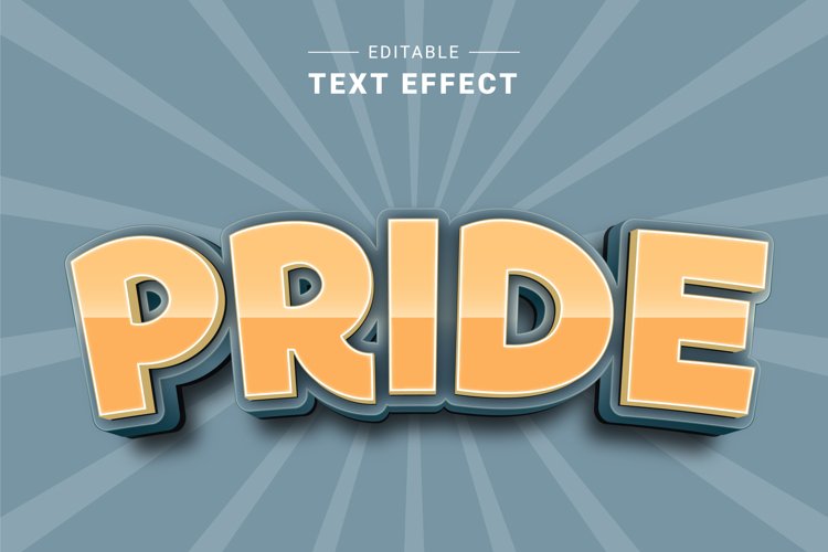 Editable Text Effect for Illustrator. Vector Graphic styles