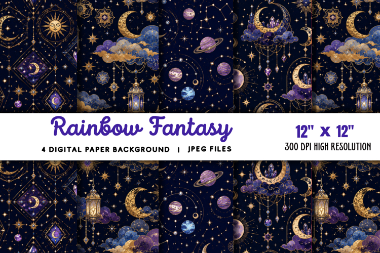 Rainbow Fantasy Background JPG