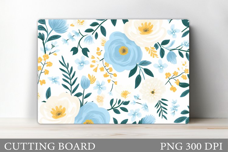 Wildflowers Cutting Board. Flowers Cutting Board Sublimation example image 1
