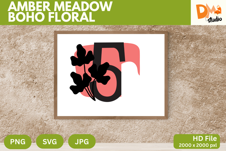 Boho Floral Svg Image 14