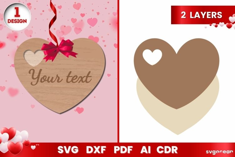 Valentines Gift Tag | Laser Cut | Glowforge