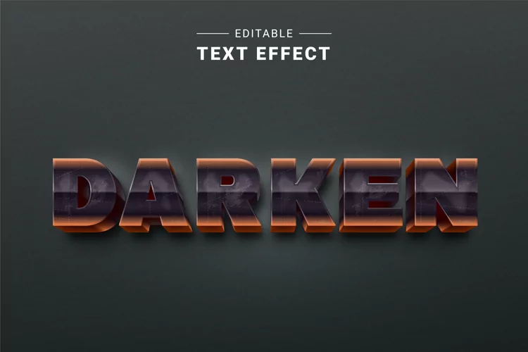 Editable Text Effect for Illustrator. Vector Graphic styles