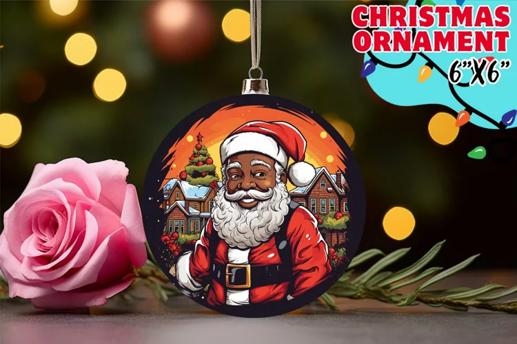 Santa's Wonderland: Round Ornament Sublimation