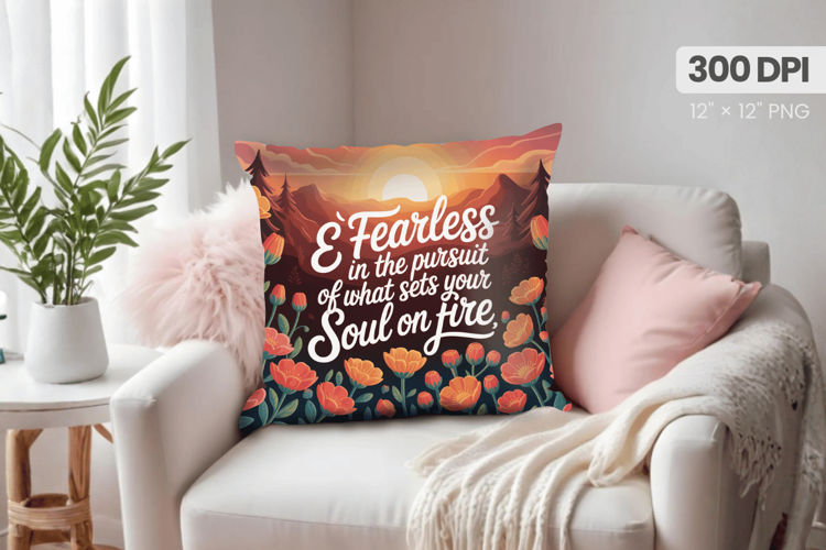Inspirational Quotes Pillow PNG Motivational PNG Sublimation