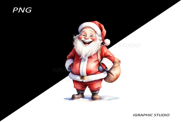 Funny Santa Claus Clipart, Christmas Clipart