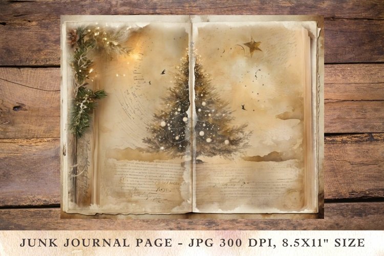 Printable Junk Journal Pages christmas 6