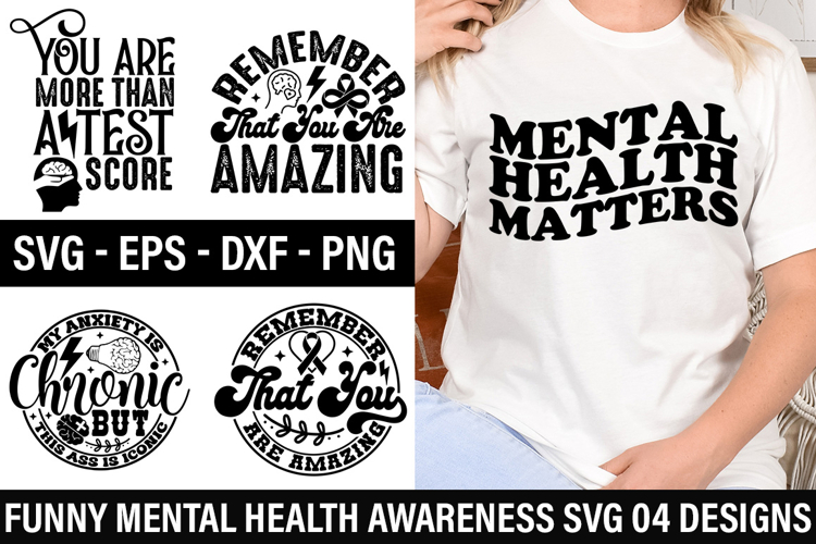 Funny Mental Health Awareness SVG Design -Remember That You
