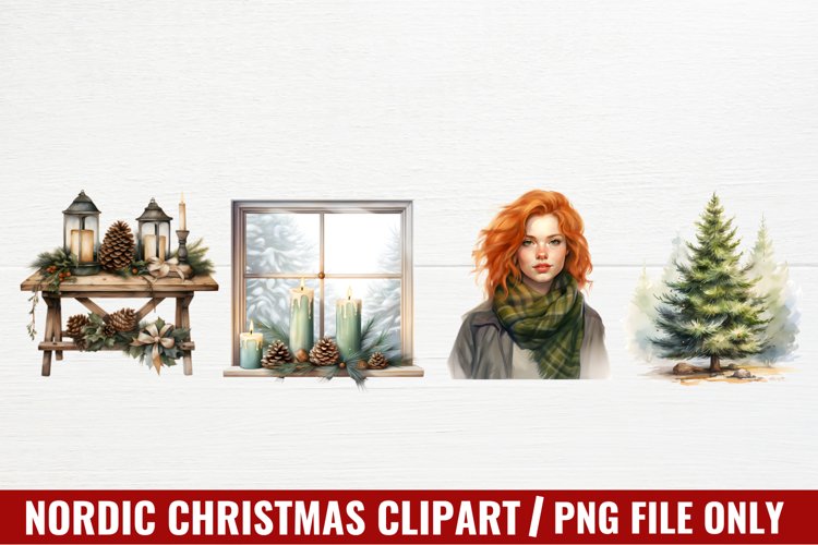 Christmas Watercolor Clipart Image 17