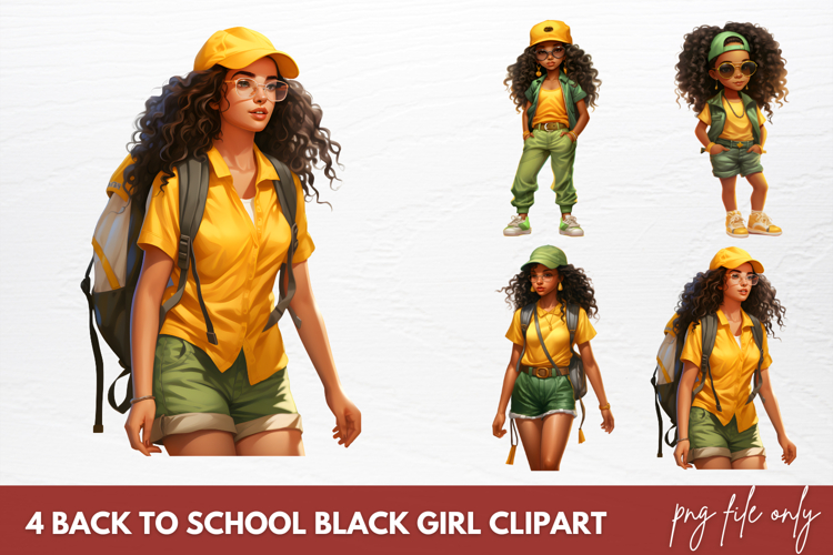 Black Girl Clipart Image 13