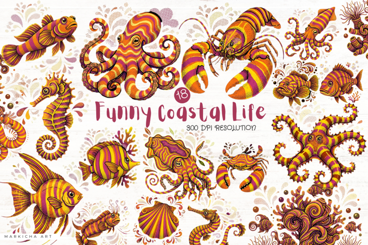 Ocean Animals Clipart Image 13