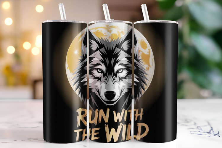 Run with the wild Tumbler Wrap | Sublimation | Tumblers