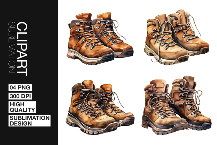 Hiking Boots Clipart