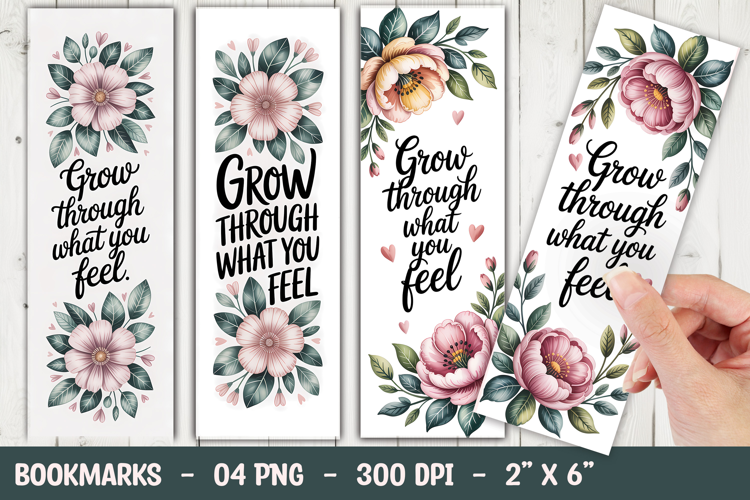 Grow Through Feelings Bookmark Sublimation