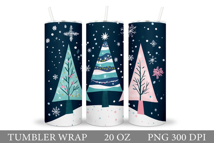 Christmas Tree Tumbler Design. Christmas Tree Sublimation