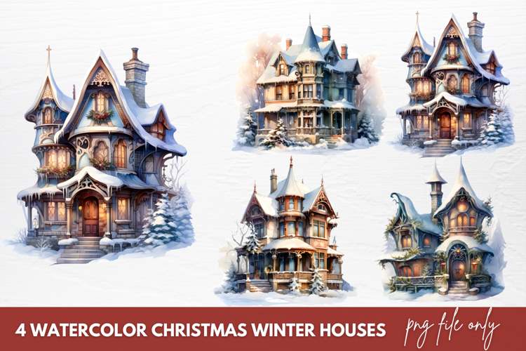 Winter Watercolor Clipart Image 23