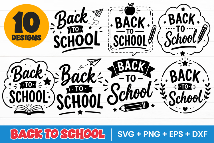 Back to School Quote Typography Teacher Design SVG PNG
