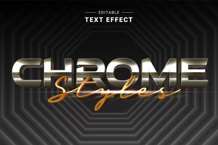 Editable Text Effect for Illustrator. Vector Graphic styles