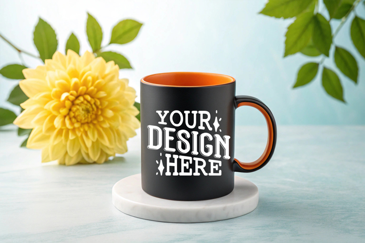 Coffee Mug Mockups, Spring Mug Mockup, Styled Stock Mockup