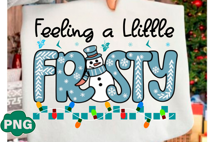 Blue Plaid Feeling a Llittle Frosty Png