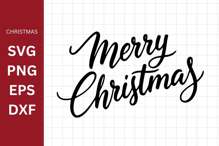 Merry Christmas SVG, Silhouette, Cricut
