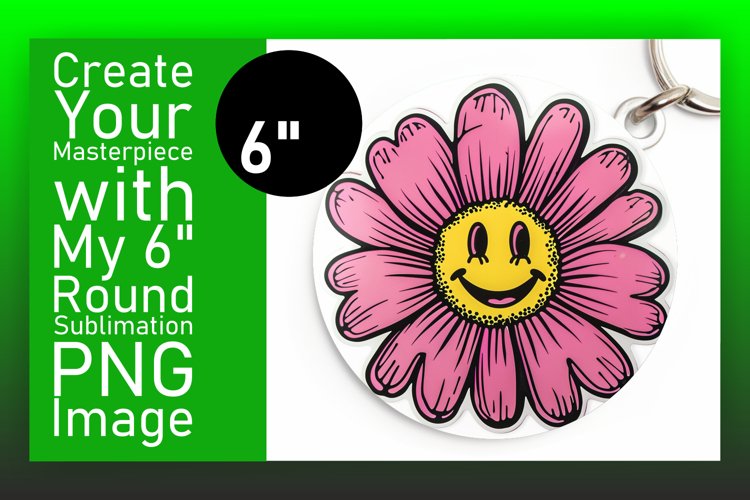 Nostalgic Retro Blooms: Round Designs PNG