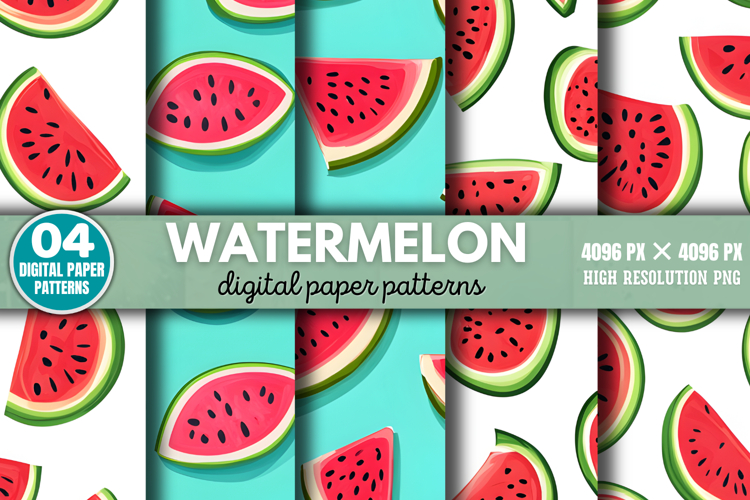 Watercolor Watermelon Clipart Image 13