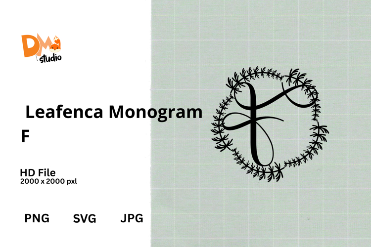 Floral Monogram Letter Svg Image 22