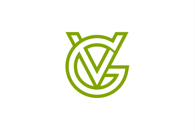 Initial VG or GV Logo