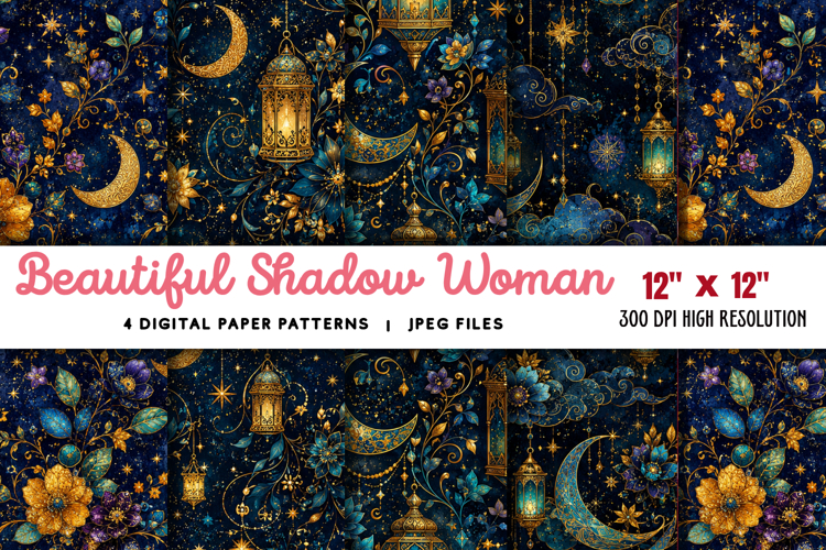 Beautiful Shadow Woman Backgrounds JPG