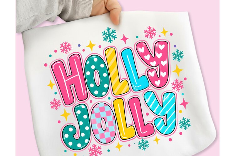 Holly Jolly PNG, Preppy Merry Coquette Christmas PNG example image 1