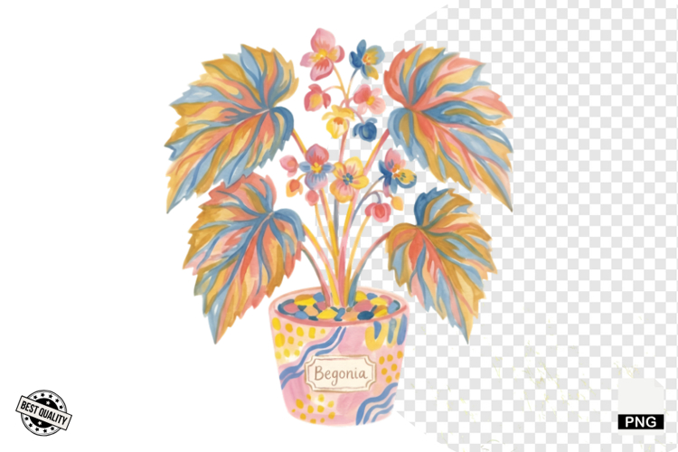 Charm Summer Houseplant Clipart example image 1