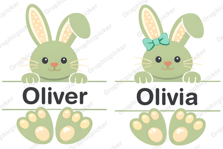 Cute Bunny Clipart Image 4