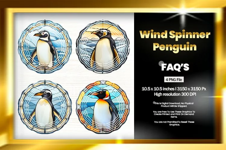 Penguin Wind Spinner Sublimation - 04 Variation