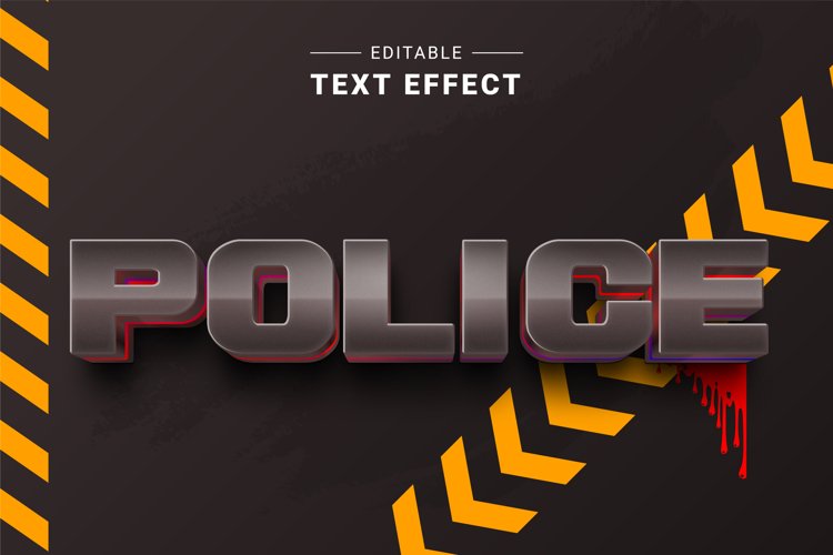 Editable Text Effect for Illustrator. Vector Graphic styles example image 1