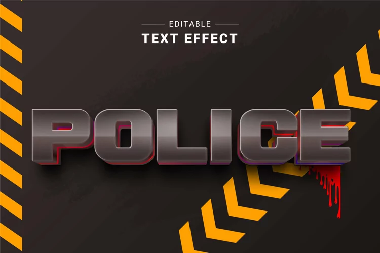Editable Text Effect for Illustrator. Vector Graphic styles