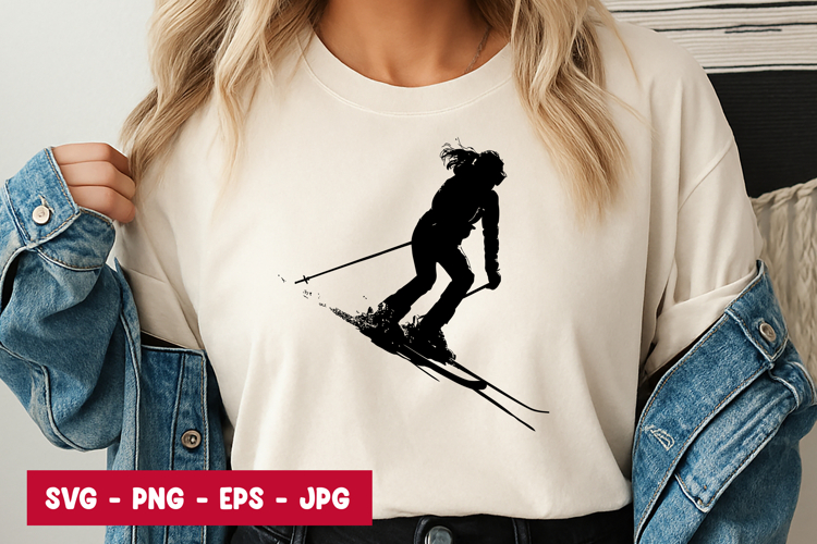 Skier Clipart