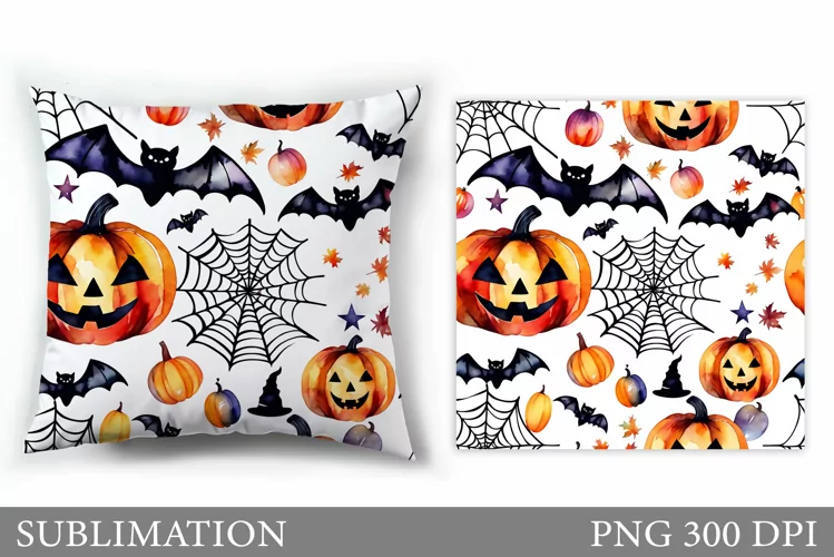 Halloween Pillow Sublimation. Halloween Sublimation