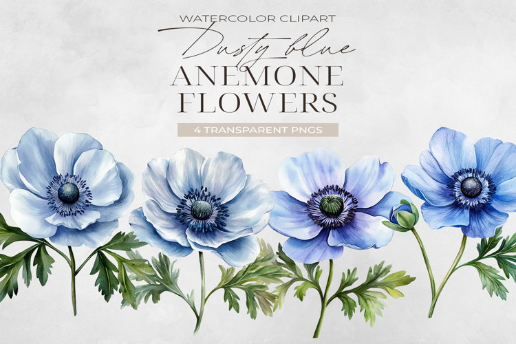 Blue Flower Clipart Image 23