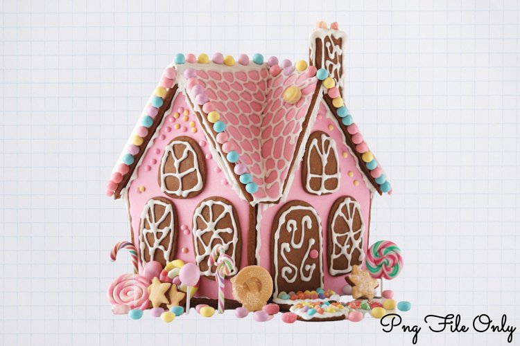Pink Christmas Gingerbread sublimation Clipart PNG