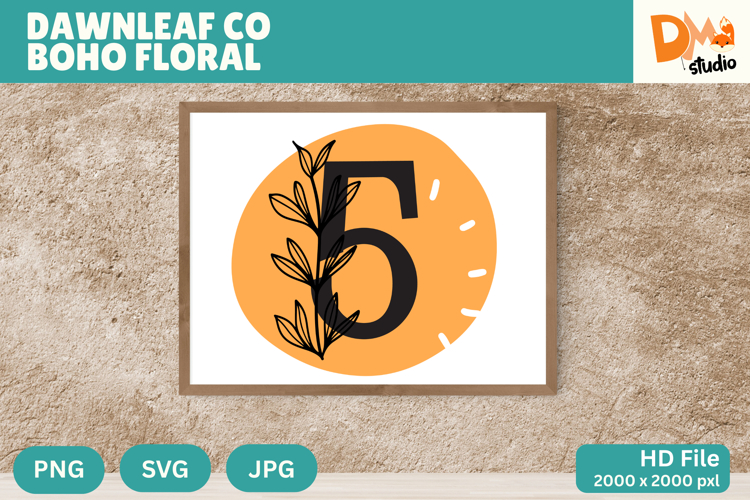 Floral Monogram Letter Svg Image 4
