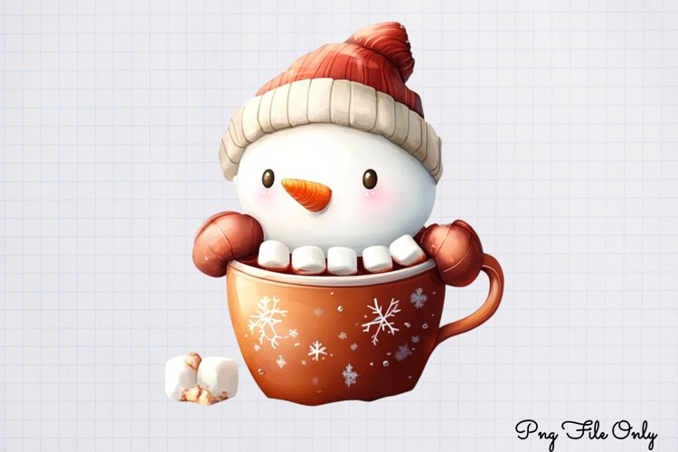 Cute Snowman Clipart Image 15