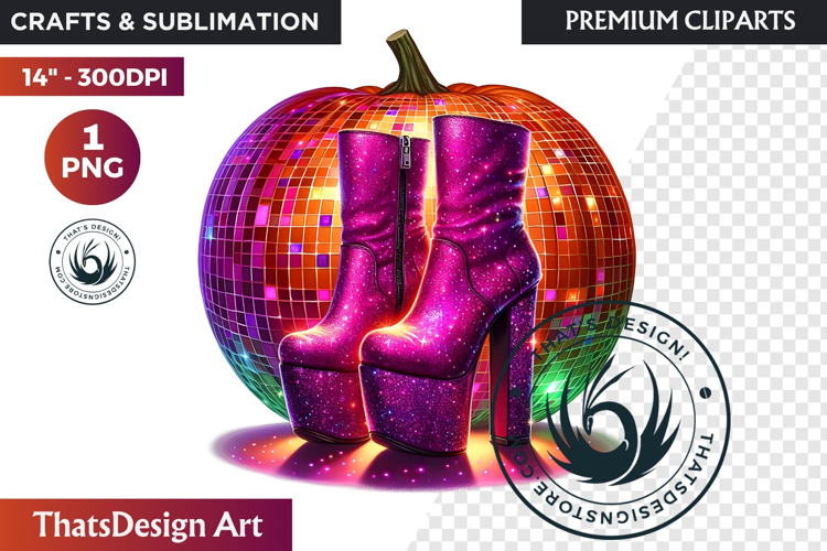 Halloween Character Boots - Spooky Gothic Clipart PNG