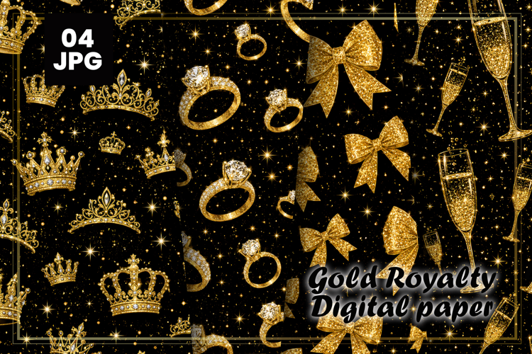 Gold Royalty Digital Paper