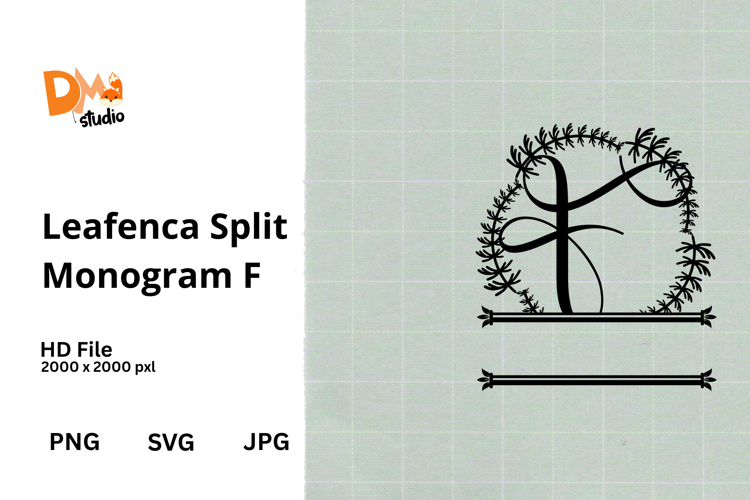 Floral Monogram Letter Svg Image 17