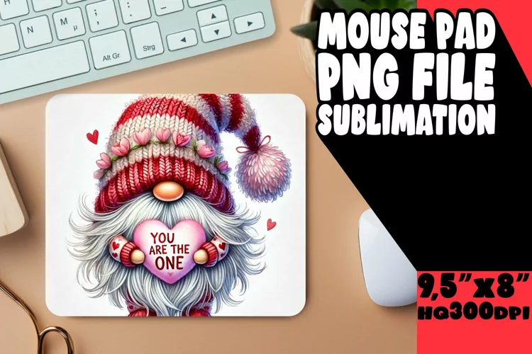 Bright MOUSE PAD Sublimation Style, Gnomes