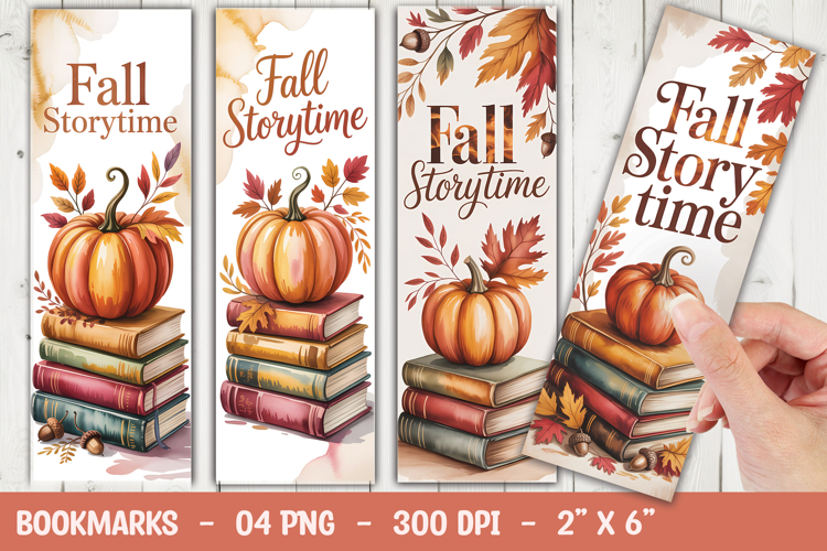 Fall Storytime Bookmark Sublimation example image 1